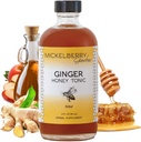 Mickelberry Gardens Immununterstützung Ginger Honey Tonic – Organic Ginger Shots & Syrup für Immunität Boost, Verdauungsgesundheit und Wellness – 4 Oz