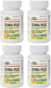 GeriCare Senna Plus Natürliche Gemüse Laxative mit Hocker Weichspüler, Docusate Sodium 50mg, Sennosides 8.6mg 100 Count (Pack von 4)