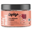 Chewsy Kids’ Multivitamin, Delicious Candy-Style Daily Vitamin Chews + Probiotics + Superfoods, Wild Berry Flavor Chewable Fruity Supplement Chews, Individuell Wrapped, Einfach zu genießen, 30-Tage-Versorgung