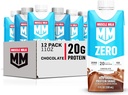 Muscle Milk Zero Protein Shake, Chocolate, 11 Fl Oz Carton, 12 Pack, 20g Protein, Zero Sugar, 100 Kalorien, Calcium, Vitamine A, C & D, 4g Fiber, Energizing Snack, Workout Recovery, Packaging May Vary,11 Fl Oz (Pack von 12)