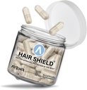 Bouclier des cheveux : Peau et ongles Vitamines pour la croissance des cheveux et les ongles plus forts, Vitamines Biotine avec Calcium et Zinc pour les femmes et les hommes, 60 Capsules