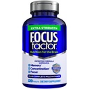 Fokusfaktor Erwachsene Extrastärke, 120 Zähler - Gehirnergänzung für Gedächtnis, Konzentration und Fokus - Komplettes Multivitamin mit DMAE, Vitamin D, DHA - Trusted Health Vitamins