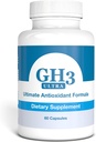 Nattura G-H3 Ultra, Ultimative Antioxidante Formel - Neuer, Verbesserter Anti-Aging-Komplex (Ginkgo Biloba, R-Alpha Lipoic Acid, Coenzym Q10, Acetyl L-Carnitin, Vitamin B6) - 60 Caps