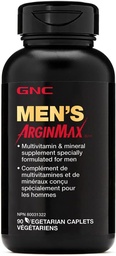 GNC Mens Arginmax Sexual Health Supplement für Männer, 90 Count, unterstützt Blutfluss und Vitalität