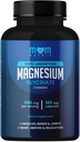 Magnésium Glycinate - 500 mg Triple d'absorption chélatée Magnésium - Heart, Bones, Joints Support - Calme et Relax- 180 Capsules