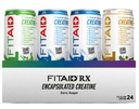 FITAID RX Zero Sugar, Encapsulated Creatine, Workout Recovery Drink, All-In-One Blend, BCAAs, Glucosamine, Turmeric, B-Complex, Elektrolyte, Variety Pack, 12 Fl Oz (Pack von 24)
