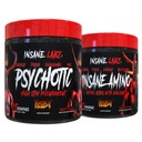 Insane Labz Hellboy Bundle, Psychotic Hellboy Pre Workout und Insane Amino BCAA, erhöhen Muskelmasse, Stärke, Fokus und Erholung Zeit, Frucht-Punch