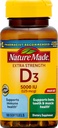 Extra Strength Vitamin D3 5000 IU (125 mcg), 180 Softgels Value Size, High Potency Vitamin D Helps Support Immune Health, Strong Bones and Teeth, & Muscle Function