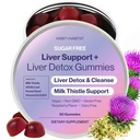 Soutien du foie Plus avec Thistle de lait, Alfalfa Leaf, Vitamines D3 et B12 Formule avancée