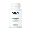 Vital Nährstoffe Lipoic Acid | 300mg Alpha-Lipoic Acid Antioxidant | ALA Ergänzung für gesunde Stoffwechsel und Energie | Gluten, Dairy, Soy Free | Non-GMO | 60 Kapseln