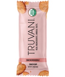 Truvani Plant Based Snack Bars | Snickerdoodle 1 Pack | 5g Protein | USDA Organic and Vegan | Die einzige Bar | Dairy, Soy und Gluten Free | Individuell Wrapped