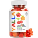 YALLA Halal Vitamine für Kinder, Halal Kids Multivitamin Gummis, 45-90 Tage Versorgung, essentielle Vitamine mit C, D3, Zink für Immunität, B6 B12 für Energie, ISA zertifiziert, Gelatin kostenlos