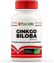 Vollleben Ginkgo Biloba Kapseln - Kräuterergänzung - 60 Veggie Kapsel 450mg.