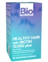 Bio Nutrition Gesunde Haare Unterstützung mit Biotin 60 Vegetarische Kapseln | Stärkeres Haar | Thicker Haare | fördert Haarwachstum und Dicke | Mischung mit komplexen B Vitaminen und Mineralien
