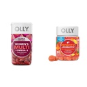 OLLY Ultra Women's Multi Softgels & Probiotic + Prebiotic Gummy, Digestive Support und Gut Health, 500 Millionen CFUs, Fiber, Adult Chewable Supplement für Männer und Frauen, Peach, 30 Tage Versorgung - 30 Count