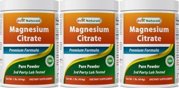 Migliore naturale Citrato di magnesio polvere 1 libbra (1 LB (Pack of 3))