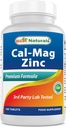 #1 CAL MAG ZINC by Best Naturals - Essential Mineral Complex - Prodotto in una Facility certificata GMP basata sugli Stati Uniti e Terze Parti testate per la purezza. Garantito!!, 180 compresse