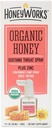HoneyWorks Adult Throat Spray für Sore Throat Relief, 1 Oz, Beruhigende Non-GMO USDA Organic Dark Honey + Zink, Fast-Acting Relief, Alter 12 Jahre +