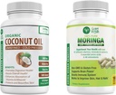 Capsules d'huile de coco biologique et capsules Moringa Bundle!