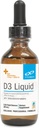 XYMOGEN D3 Flüssigkeit - Flüssiges Vitamin D Tropfen mit Vitamin D3 zur Unterstützung Immungesundheit, Knochen + Herzgesundheit - 1000 IU VIT D pro Tropfen - Mikro-Emulgiert für erhöhte Absorption (2.03 oz / 1500 Servierungen)