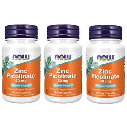 JETZT Picolinate 50mg, 60 Kapseln (Pack von 3)