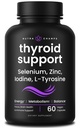 NutraChamps Schilddrüse Unterstützung & Adrenal Support Supplement 2-in-1 Formel mit Iodine & Ashwagandha für Energie, Stoffwechsel, Fokus, Adrenal Fatigue & Stress Relief, Cortisol Balance für Frauen & Männer