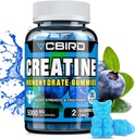 Kreatin Monohydrat 5g Pro Servieren, keine Zucker Kreatin Ergänzungen Unterstützung für Stärke, Leistung, Energie, Erholung, Glutenfreie Kreatin für Frauen und Männer, Blaubeeren Geschmack (30 Gummies109)