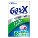 Gas-X Extra Strength Kaubare Gas Relief Tabletten mit Simethicone 125 mg, Kirsche - 18 Zähler