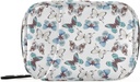 Naanle Blue Butterfly 7 Tage Pille Case Travel Organizer mit Zipper Tasche - Tragbare Wochentasche - Kompakte Größe für Vitamin Supplement Halter