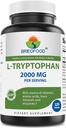 Brieofood L-Tryptophan 2000mg pro Servieren - 120 Tablets - Unterstützt Poisitive Stimmung & Entspannung