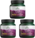 Swanson Premium Brand Msm Powder - Ready-Mix & Unflavored 1 lb Pwdr 3 Pack