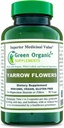 Grüne Bio-Ergänzungen Yarrow Flower, 90 VCaps, Non-GMO, Gluten-Free, (Pack von 1)