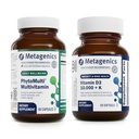 Metagenics Bundle - PhytoMulti & D3 10.000 + K - 60 Kapseln von PhytoMulti für Männer & Frauen - 60 Softgele von D3 10.000 + K für Immununterstützung, Knochengesundheit & Herzgesundheit