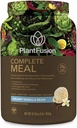 PlantFusion Complete Meal Replacement Shake - Pflanzenbasiertes Proteinpulver mit Superfoods, Greens & Probiotics - Vegan, Glutenfrei, Sojafrei, Non-Dairy, Ohne Zucker, Non-GMO - Vanilla 2 lb