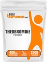 BulkSupplements.com Theobromine Powder - Theobromine Supplement, Nootropic Supplement - Energieunterstützung, Glutenfrei, 2500 Servierungen, 1kg (2.2 lbs) (Pack von 1)
