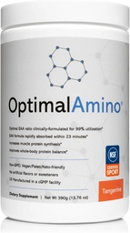 Optimalamino Aminosäure-Pulver | 99% Utilized Essential Amino Acid (EAA) Supplement | Pre/Post Workout & Muscle Recovery | NSF for Sport Certified | Tangerine Flavor