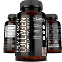 Premium Multi Collagen Peptide Pillen - hydrolysierte Collagen Kapseln für Männer und Frauen Typ 1 2 3 5 10 - Collagen Ergänzungen für Männer - Colageno Hidrolizado Pastillas para Hombre Mujer 90 caps