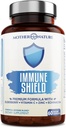 Fortgeschrittene 7-in-1 Immununterstützungsergänzung für Allergien - Elderberry, Vitamin C, Zink und mehr - Boosts Immunität bei Erwachsenen und Kindern (60 Vegan Kapseln)
