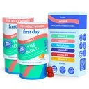 FIRST DAY Multivitamin für Damen - Daily Womens Multivitamin Gummis - Vitamin A C D E B12, Magnesium, Zink, Biotin – Vegan, Glutenfreie Frauen Vitamine - Haarwachstum, Haut, Energie – 60 Tage Versorgung
