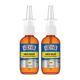 Superior Silver Bio-Active Colloïdal Silver Hydrosol pour le support immunitaire - 10ppm - 2oz - Spray nasal - Pack de 2