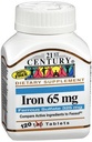 Eisen 65 mg mit Eisensulfat 325 mg - 100 Tabletten, Packung von 4