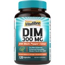 DIM Ergänzung für Frauen und Männer, Estrogen Metabolismus, Hormon Balance & Menopause Unterstützung, DIM 300 mg mit schwarzem Pfeffer Extrakt, hohe Absorption, 120 Kapseln