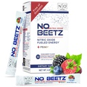 N.O. Beetz Nitric Oxid Supplement für Pre-Workout & Endurance | Beetroot, Peak ATP & Elektrolyte für Energie & Hydration | Boosts Blutfluss & Muskel-Recovery | Kein Mess, 30 Portionen