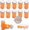 Pill Bottle mit Trockenmittel Cap, Medizin Flasche, Pill Bottles Leer mit Kappen, Leere Pillen Flaschen (6 Dram, 12 Pack)