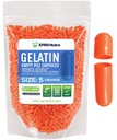 XPRS Nutra Größe 5 Leere Kapseln - 1000 Graf Sehr kleine leere Gelatine Kapseln - Pillen DIY Kapsel Füllung - Fillable Pillen Gel Kapseln für Do-It-Yourself Vitamin Supplements (Orange)