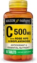 MASON NATURAL Vitamin C 500 mg, with Rose HIPS & Bioflavonoids, Immune Support & Antioxidant Formula, 90 Tablets