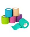 FriCARE Selbstklebende Bandage Wrap, medizinisches Tape in First Aid Kit, Cohesive Bandages für Wunds Sport Vet, 2 Zoll X 5 Yards 6 Rollen, Rainbow