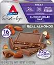 Atkins Endulge Treat, Mandel Craze Bar, 2g Net Carbs, 1g Zucker, gute Faserquelle, Keto Friendly, 16 Count