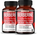 8 in 1 Berberine Supplement - Per Capsule bietet - Unterstützung Verdauung, Immunität - mit Ceylon Cinnamon, Milchdistel, Turmeric, Bitter Melon