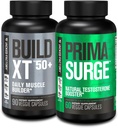 Jacked Factory Build XT 50+ Daily Muscle Builder (90 Kapseln) PRIMASURGE Testosteron Booster für Männer (60 Kapseln) für Vitalität, Muskelwachstum & Energie
